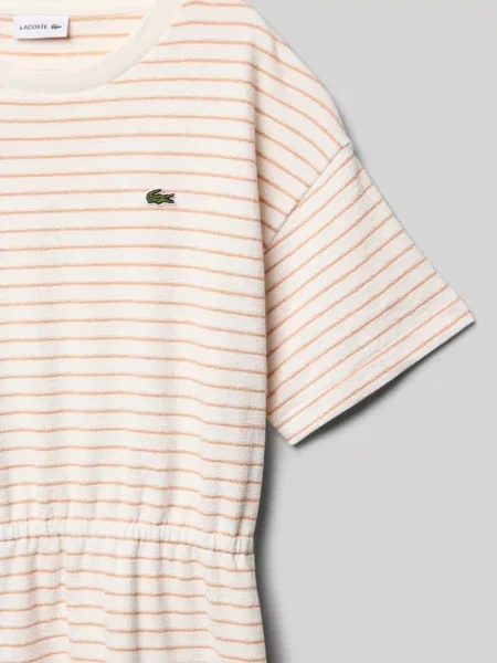 Sukienka z wyhaftowanym logo Lacoste