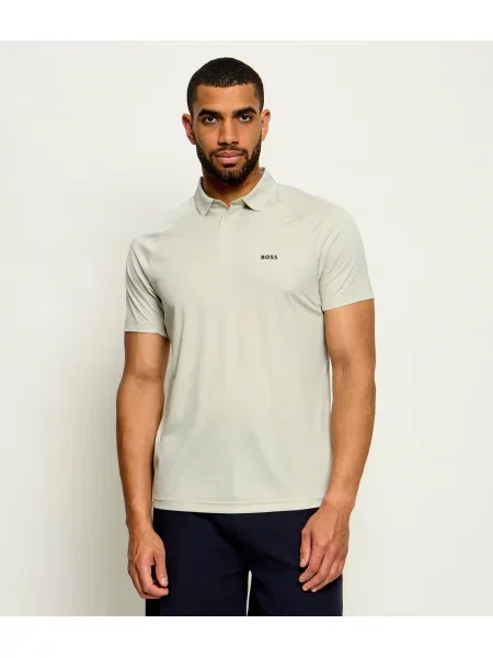 Tricou polo Boss Green bej