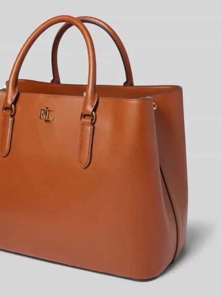Lauren Ralph Lauren torebka skórzana brązowy