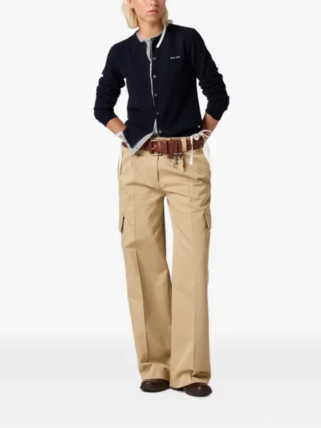 Pantaloni chino Miu Miu