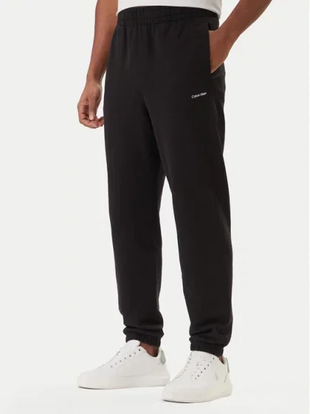 Calvin Klein Spodnji del trenirke Nano Standard Logo črna