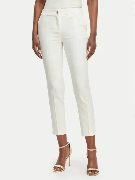 Morgan Pantaloni din alb