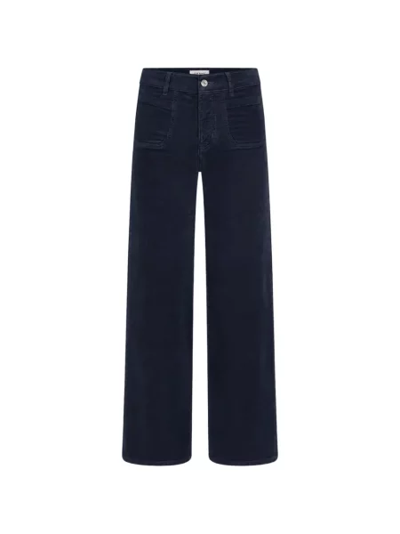 Pantaloni Frame de catifea cord albastru
