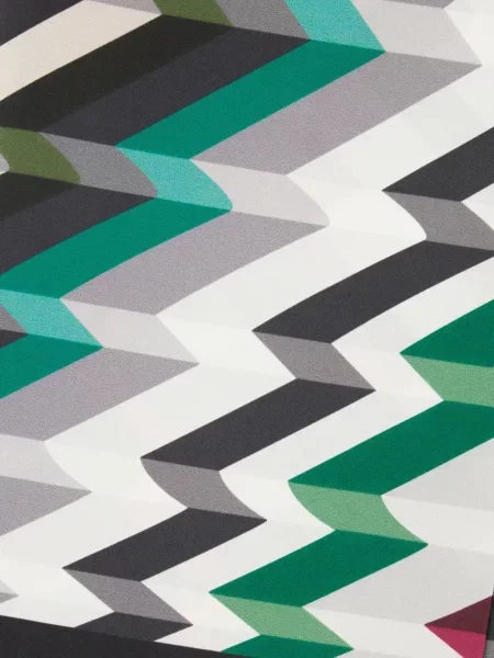 Fular Missoni de mătase alb