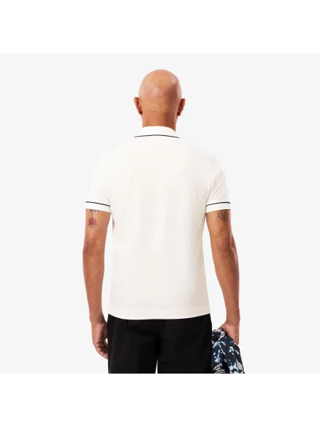 Поло Lacoste белое