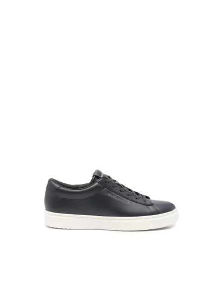 Sneakersy Emporio Armani sznurowane niebieskie