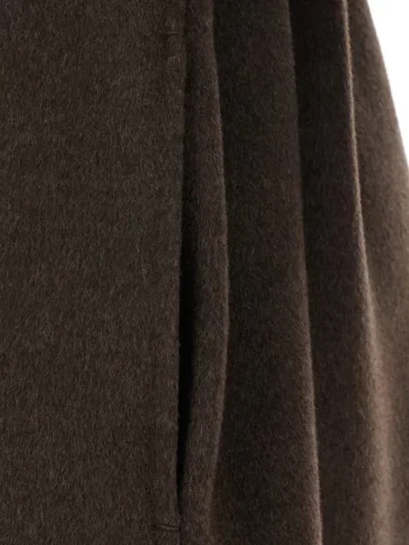 Cu centură palton 's Max Mara cu rever maro