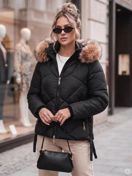 Jakna Dstreet s kapuljačom crna