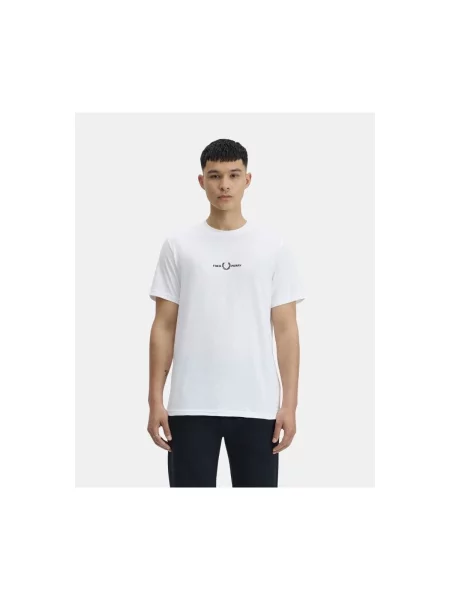 Fred Perry Tricou alb