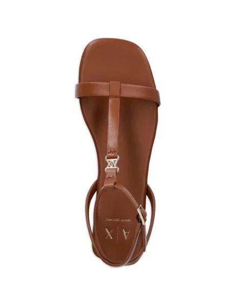 Szandál Armani Exchange autogrammal barna
