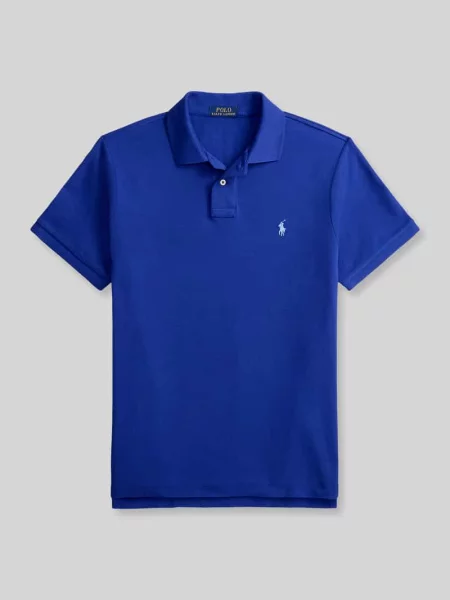 Koszulka polo o kroju regular fit z czystej bawełny Polo Ralph Lauren niebieska