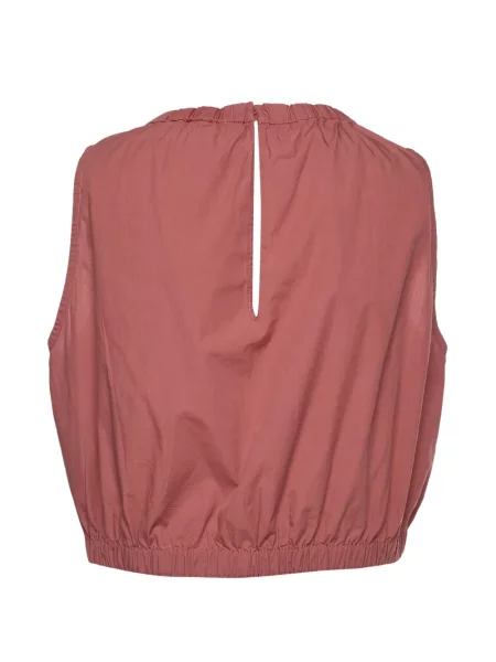 Decupat top Brunello Cucinelli din poplin roz