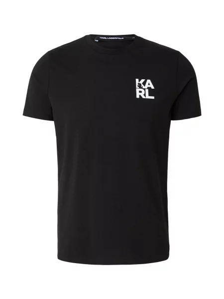 Karl Lagerfeld Tricou negru alb