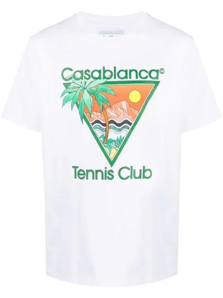Tricou Casablanca tenis alb