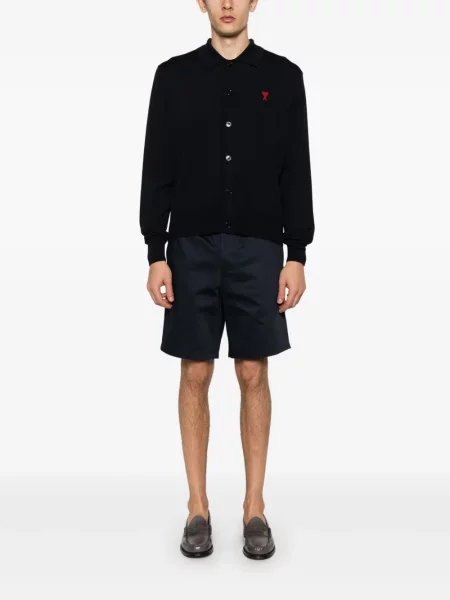 Pantaloni chino Ami Paris albastru
