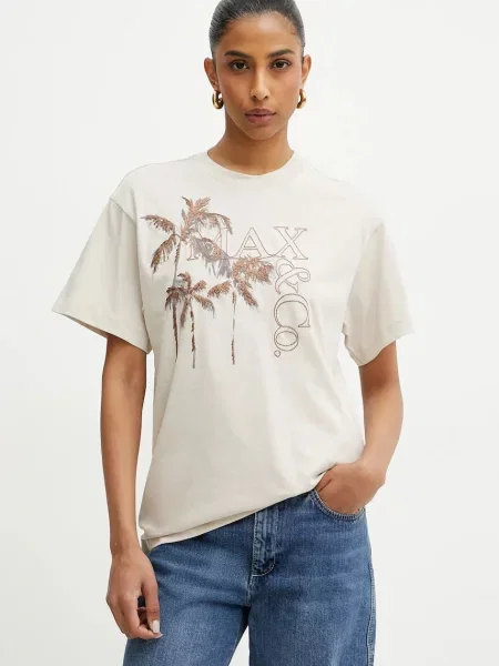 MAX&Co. tricou din femei bej