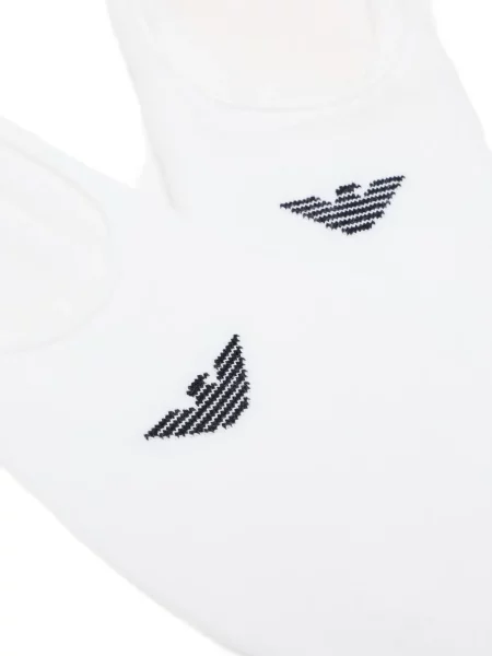 Șosete Emporio Armani cu autograf alb