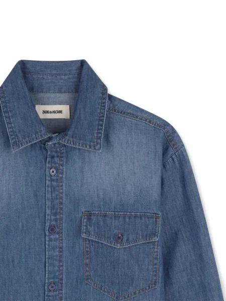 Dětska košile Zadig & Voltaire modrá