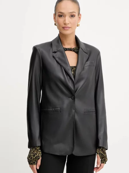 Silvian Heach sacou QUILES un singur rand de uni negru