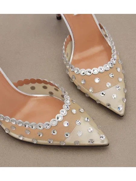 Pantofi cu toc Aquazzura plasă