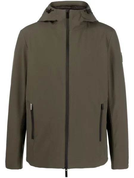 Geacă Woolrich cu glugă verde