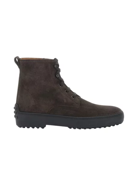 Botki Tod's skórzane brązowe