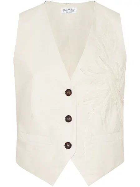 Kamizelka Brunello Cucinelli w kwiatki