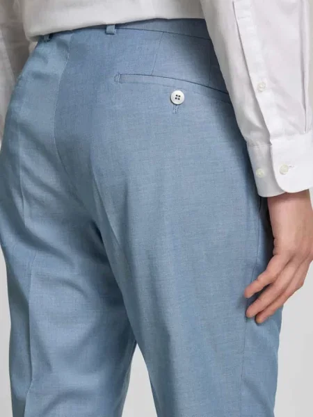 Spodnie do garnituru o kroju regular fit z lamowanymi model ‘X-Tension’ Hechter Paris