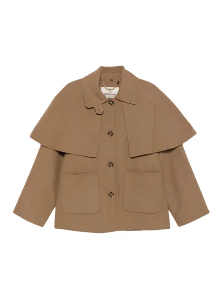 Barbour krótka kurtka z wełną Aggy beżowa