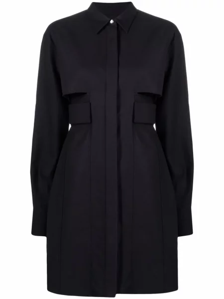 Rochie tip cămașă Givenchy în linie A negru