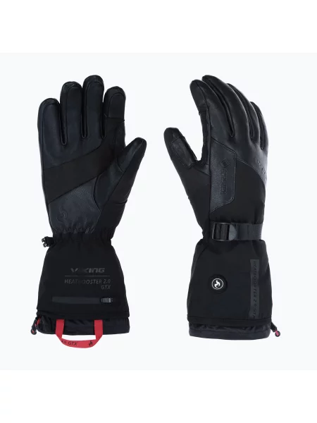 Лижні рукавички Viking Heatbooster Gore-Tex black чорні
