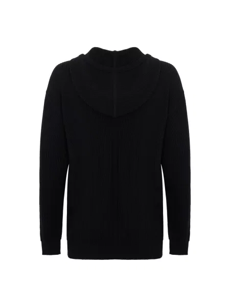 Sweter Rick Owens z kapturem czarny