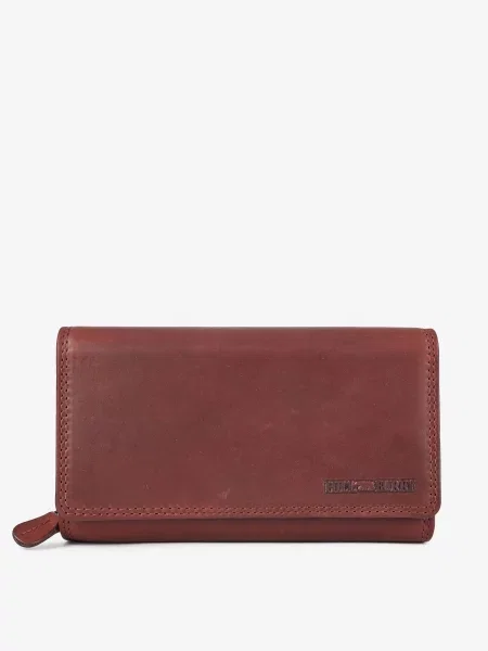 Кожаный кошелек Hill Burry красный