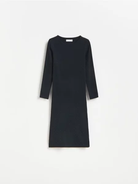 Reserved Сукня з оздобленням чорний