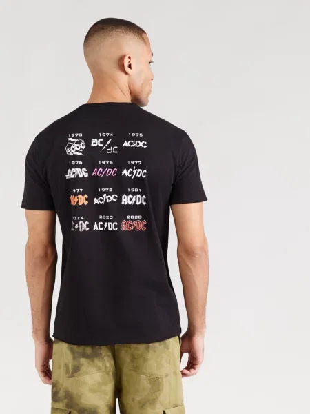 AMPLIFIED Tričko AC/DC History Of A Tee zmiešané farby čierna
