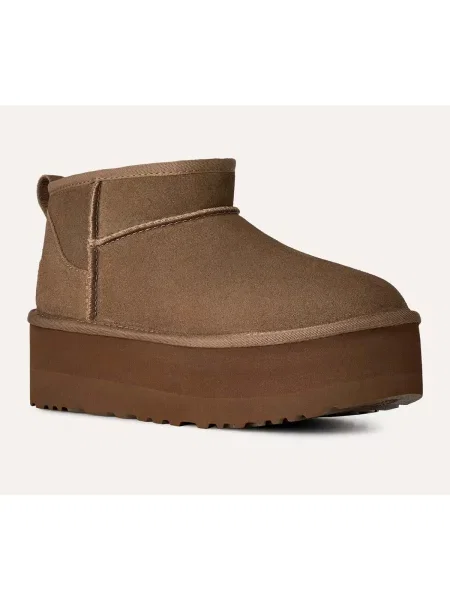 Klasické čižmy Ugg na platforme hnedá