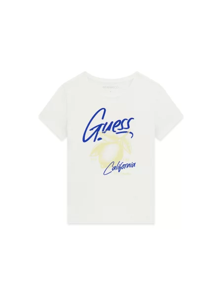 Guess T-Shirt Regular Fit λευκό