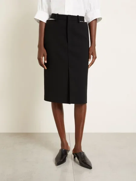Jil Sander Spódnica Z Wycięciami schwarz czarna
