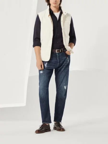 Tricou Brunello Cucinelli alb