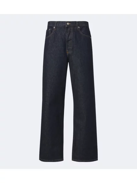 Blugi cu picior larg Dries Van Noten albastru
