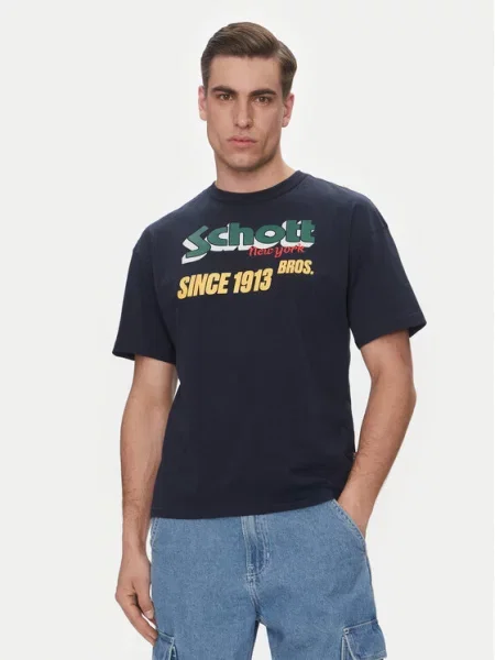 Majica SCHOTT N.Y.C. modra