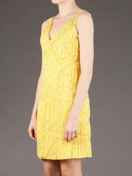 Rochie Cristiano Burani de costum galben