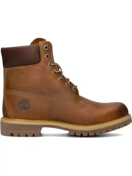Botki Timberland skórzane brązowe