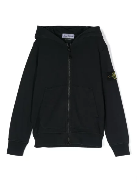 Bluza z kapturem dziecięca Stone Island niebieska