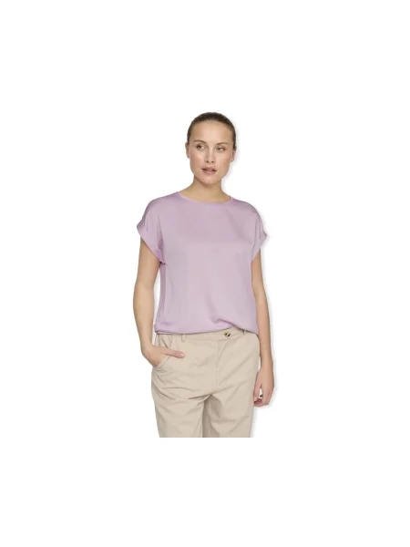 VILA Tricou VIELLETTE mov liliachiu violet