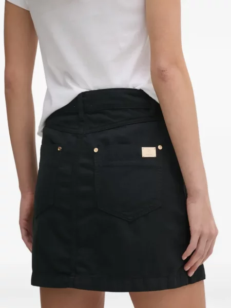 Mini fusta mini Gaudi mini cu autograf negru