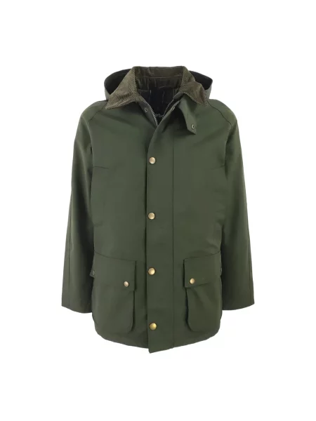 Lniana kurtka Barbour zielona