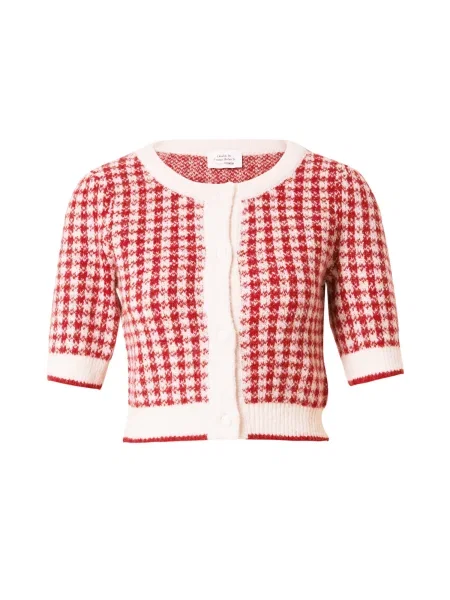 Daahls by Emma Roberts exclusively for ABOUT YOU Geacă tricotată Heidi roșu alb