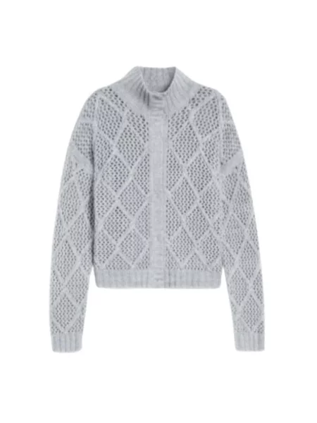 Kardigan Max Mara Studio wełniany szary