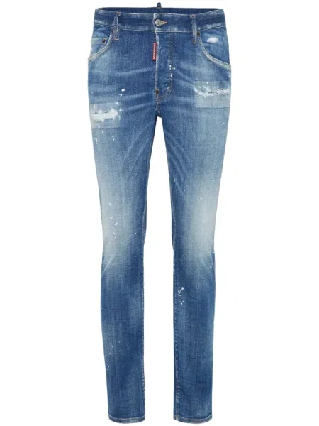 Rastezanje skinny fit traperice Dsquared2 plava
